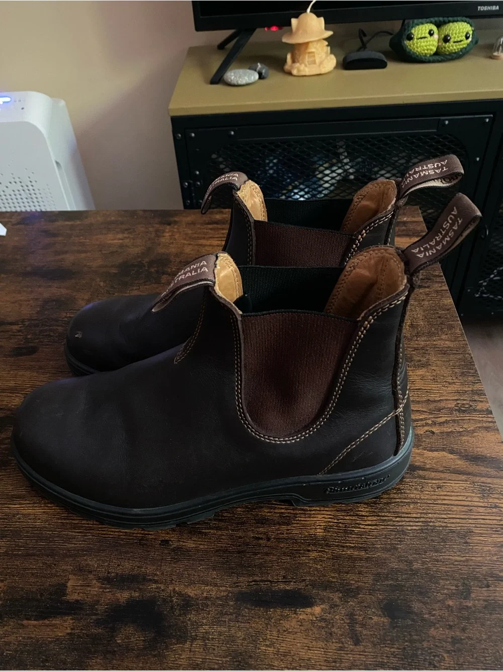 Blundstone Men's Chukka Boots in Dark Brown Leather
